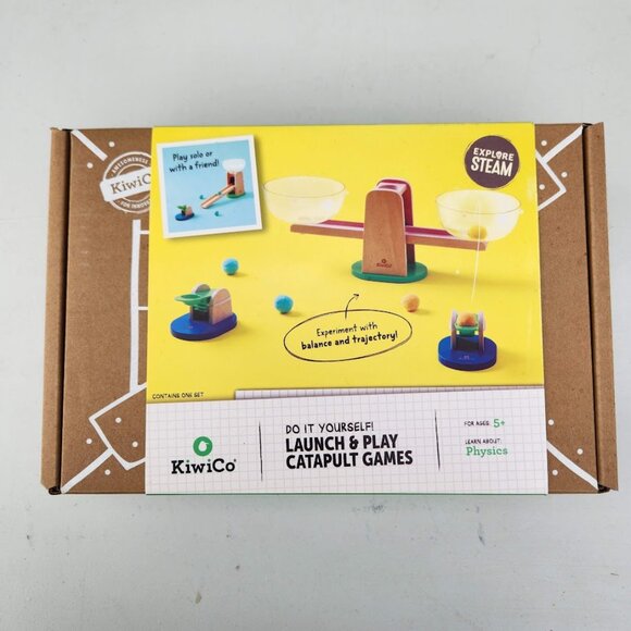 NEW KiwiCo Launch & Play Catapult Games STEM Science Kit Set Physics Launcher Ki - Picture 3 of 16